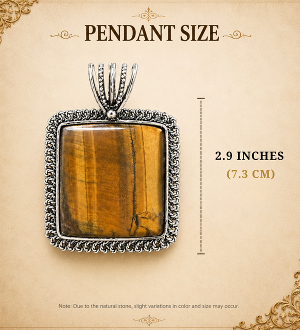 Dhan Drishti Tiger Eye Pendant