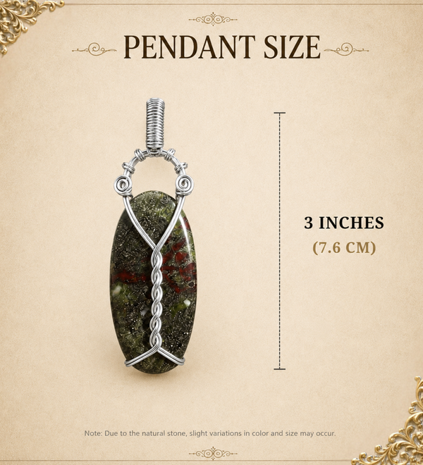 Sterling Silver Dragon's Tear Handcraft Pendant