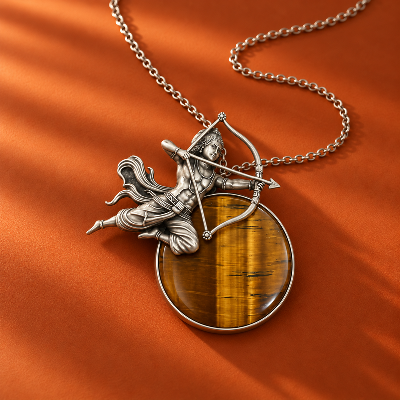 Sterling Silver Raghuvir Protection Pendant