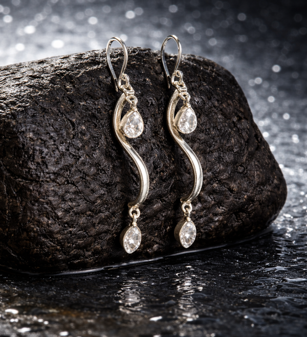 Sterling Silver Elysian Curves Earrings