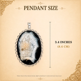 Andhkaar Raksha Black Druzy Pendant