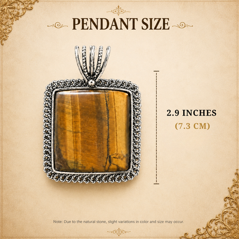 Dhan Drishti Tiger Eye Pendant