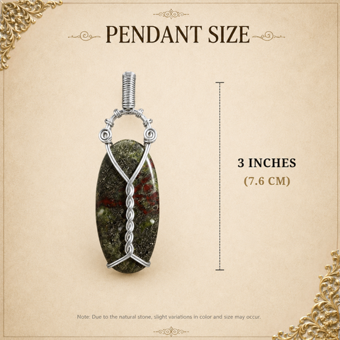 Sterling Silver Dragon's Tear Handcraft Pendant