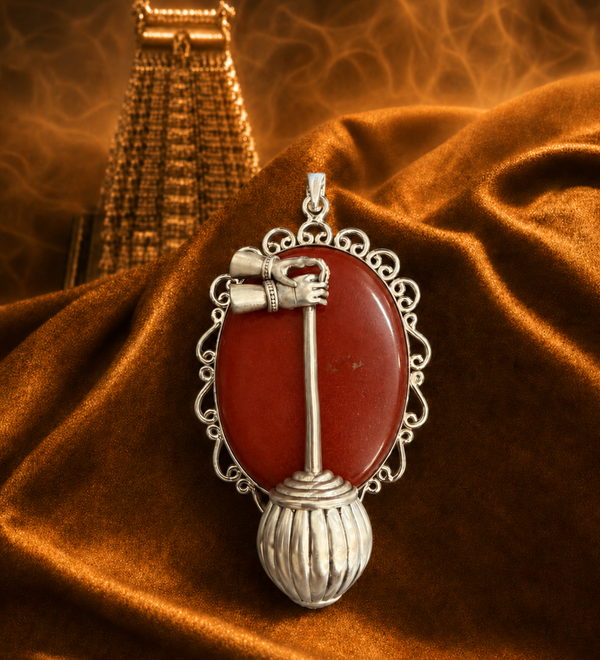 Sterling Silver Hanuman Gada Pendant