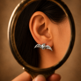 Sterling Silver Orb Sphere Drop Earrings
