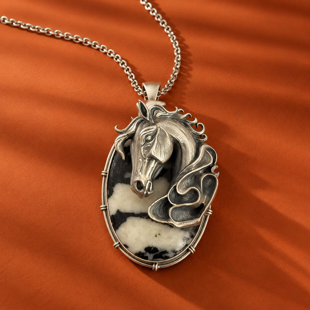 Horse of Fortune - Horse Jasper Pendant