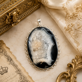 Andhkaar Raksha Black Druzy Pendant