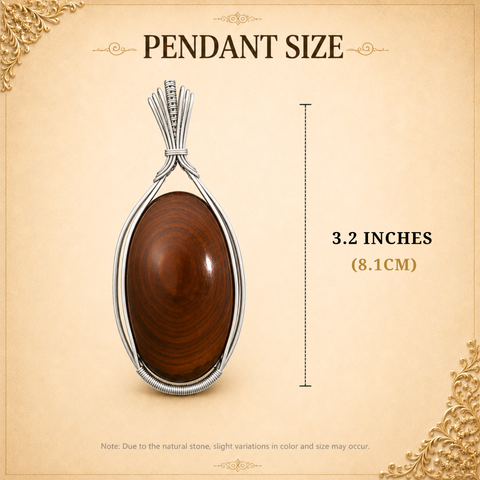 Sterling Silver Radiant Reverie Tiger Eye Pendant That Ignites Imagination