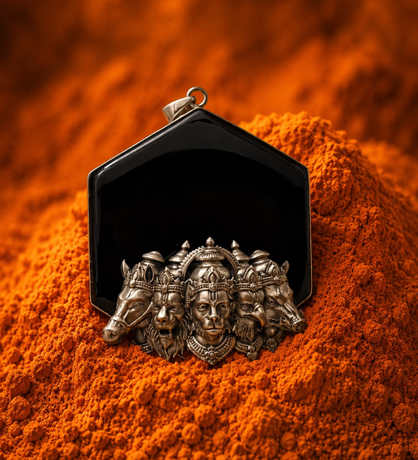Sterling Silver Panchmukhi Hanuman Pendant