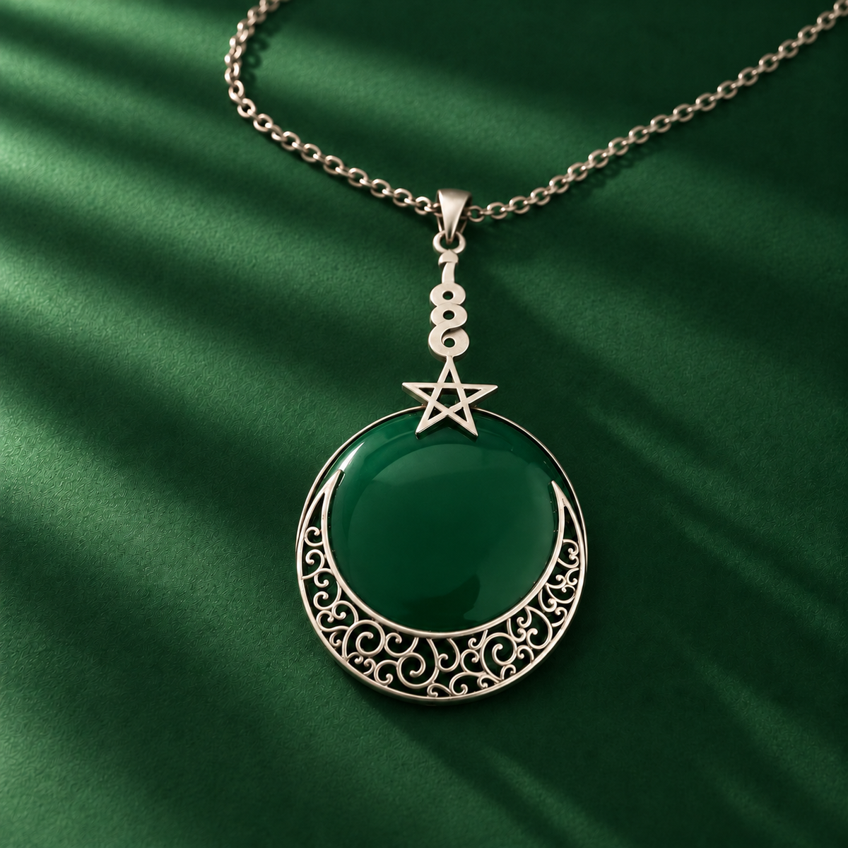 Sterling Silver Sufi Chand Taara 786 Pendant