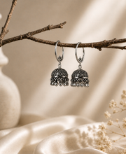 Sterling Silver Aurora Belle Jhumka Hoops
