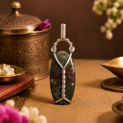 Sterling Silver Dragon's Tear Handcraft Pendant