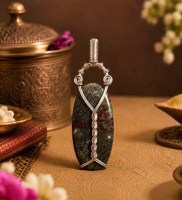 Sterling Silver Dragon's Tear Handcraft Pendant
