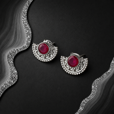 Sterling Silver Half Moon Sophistication Earrings