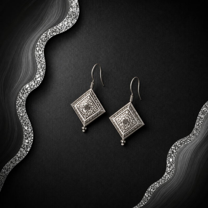 Sterling Silver Imperial Noor Earrings