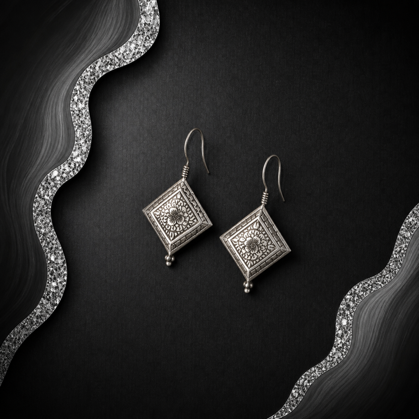 Sterling Silver Imperial Noor Earrings