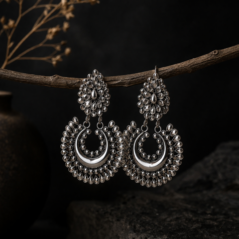 Sterling Silver Regal Ancestry Earrings