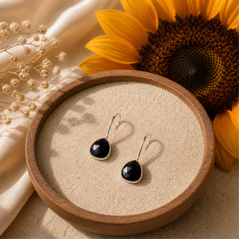 Sterling Silver Smoky Quartz Earring