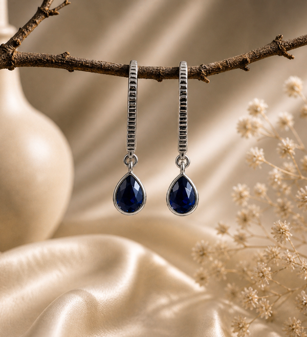 Sterling Siver Cubic drop Party Earring