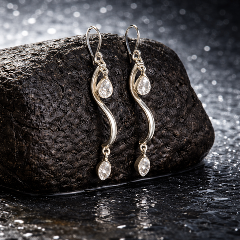 Sterling Silver Elysian Curves Earrings