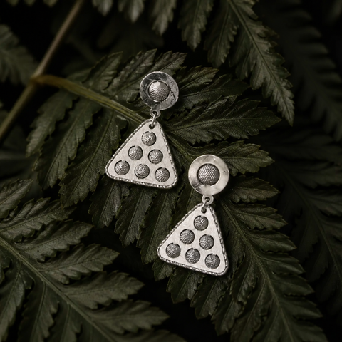 Sterling Silver TriNova Designer Earring