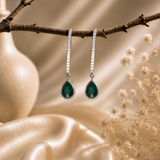 Sterling Siver Cubic drop Party Earring