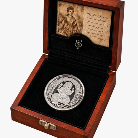 Silver Ganesha Coin
