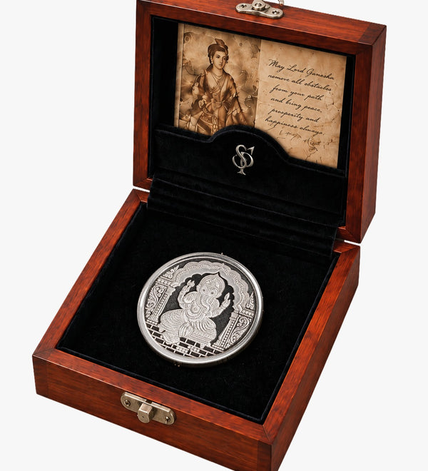 Silver Ganesha Coin