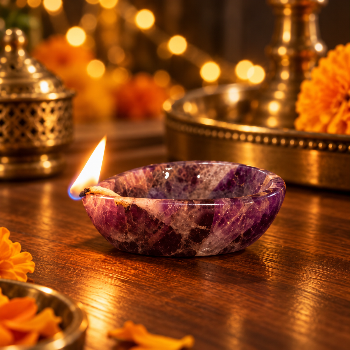 The Gemstone Diya Festival Range (Pair of 2)