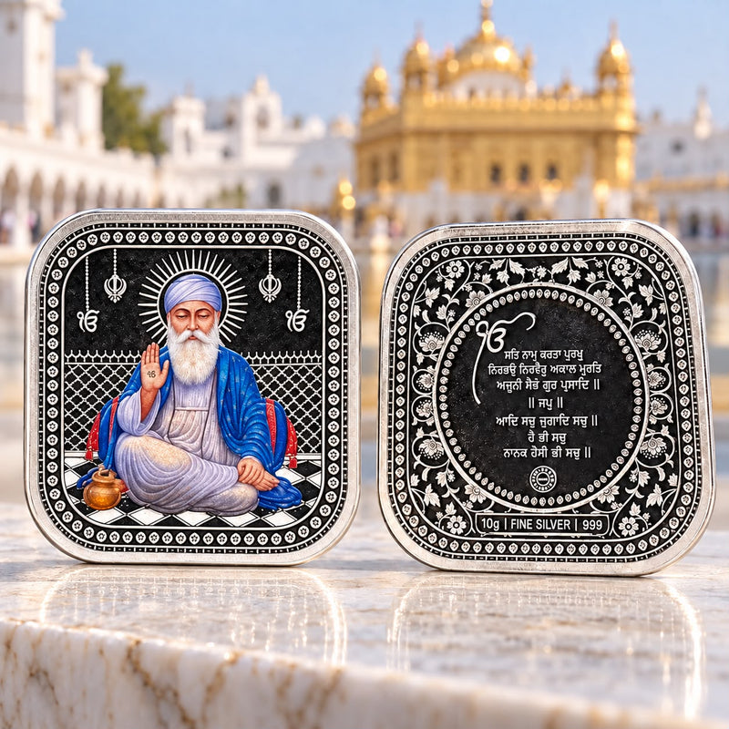 Guru Nanak Dev Ji Silver Coin