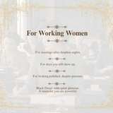 Black Druzy for working women