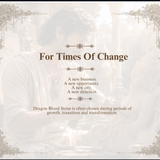 Dragon Blood pendant - for times of change