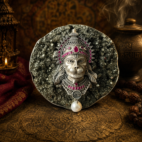 Sterling Silver Hanuman Pendant
