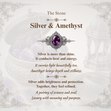 Silver & Amethyst — benefits card