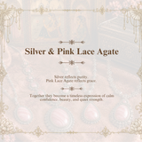 Silver & Pink Lace Agate — benefits card
