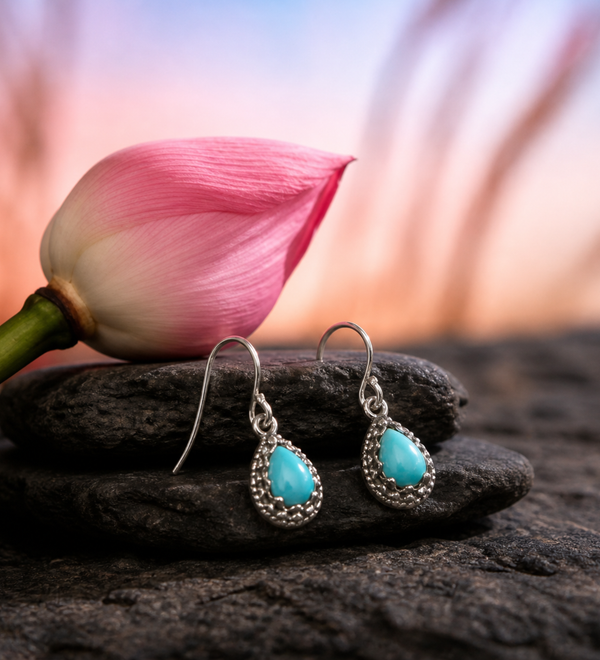 Sterling Silver Azure Elegance Earring