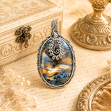 Sterling Silver Badlav Shakti Pietersite Kavach Pendant
