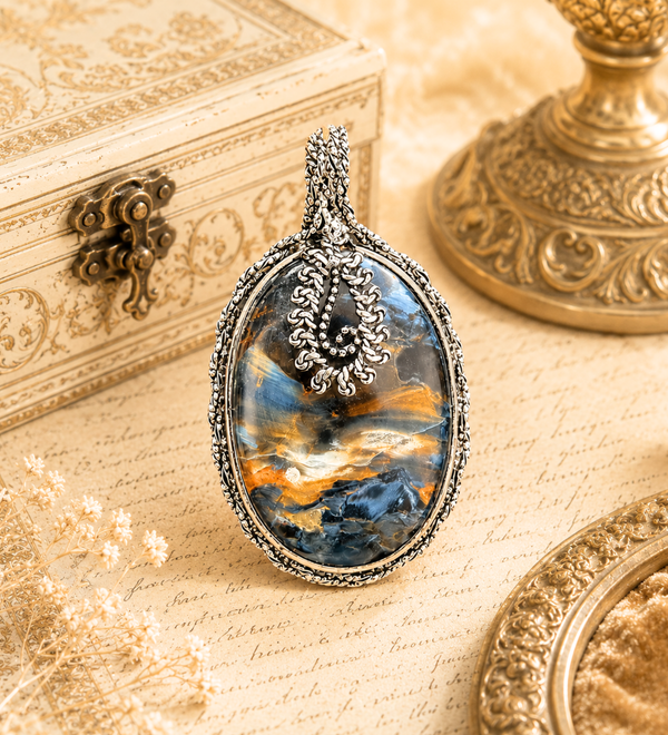 Badlav Shakti Pietersite Pendant