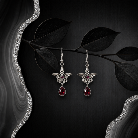 Sterling Silver Designer Monarch Elegance Drop Earring