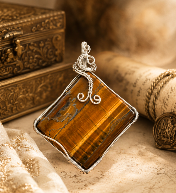 Dhan Siddhi Tiger Eye Pendant