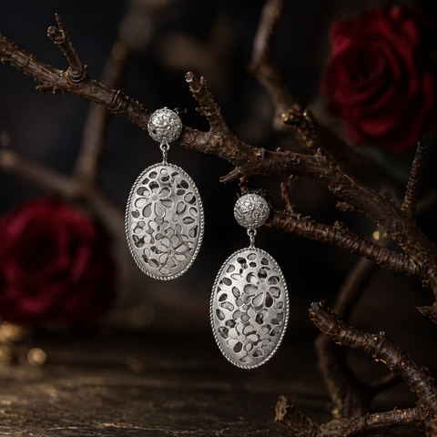 Sterling Silver Dotted Delight Earring