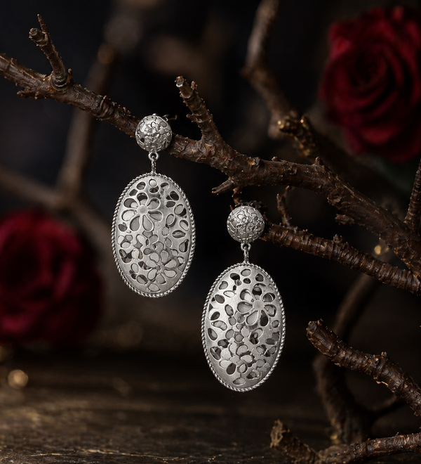 Sterling Silver Dotted Delight Earring