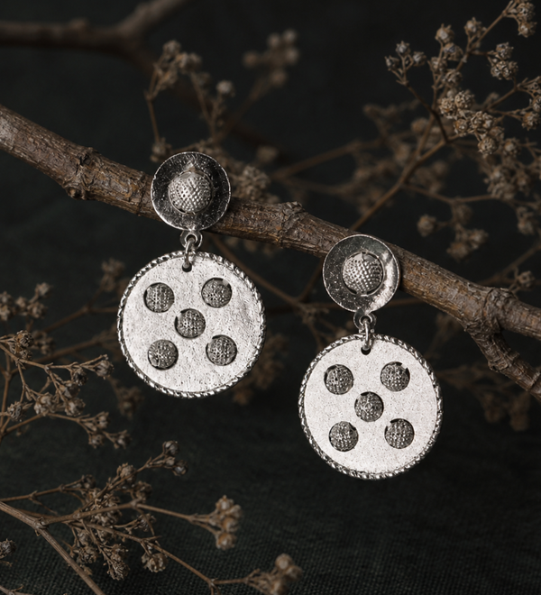 Sterling Silver Earring Disc Delight