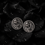 Sterling Silver Floral Radiance Indo western Earring