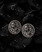 Sterling Silver Floral Radiance Indo western Earring