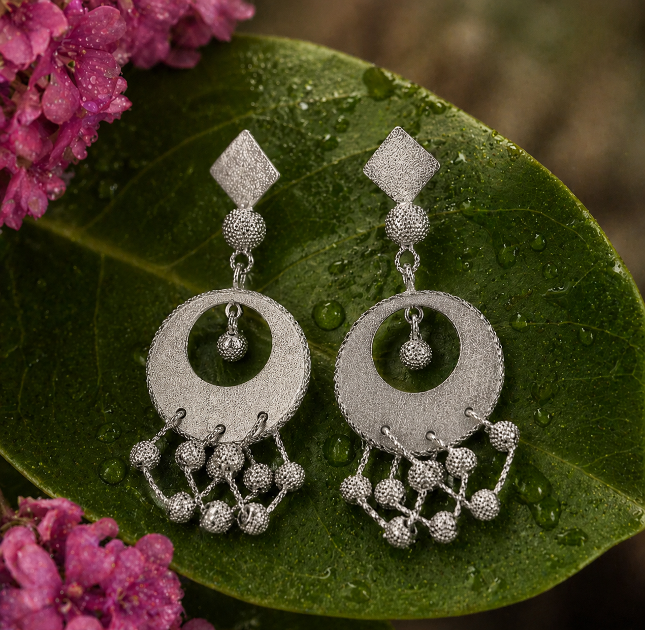Sterling Silver Mystic Mandala Earring