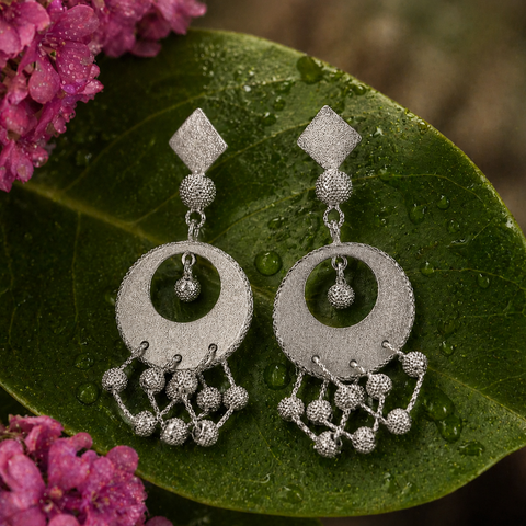 Sterling Silver Mystic Mandala Earring