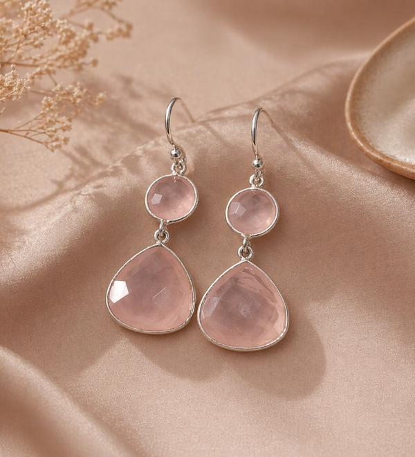 Sterling Silver Prairie Rose Office Earring