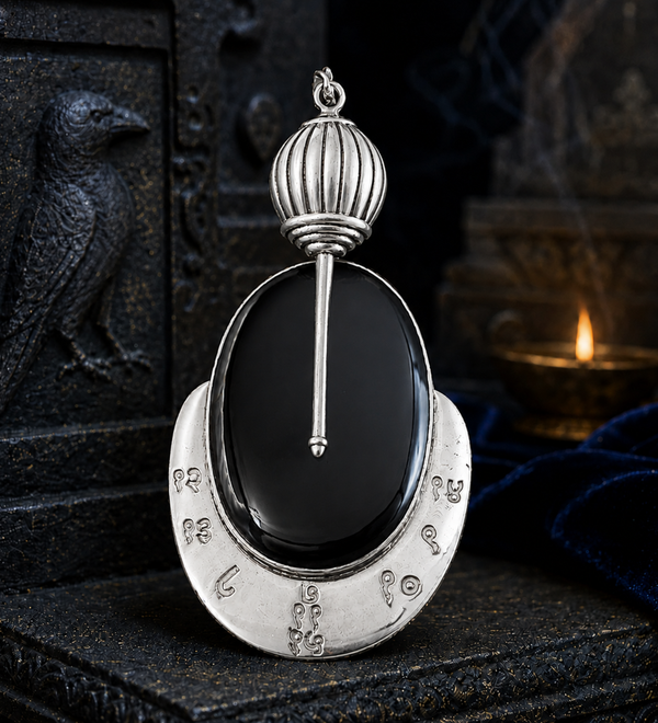 Sterling Silver Shani Gada Black Onyx Pendant