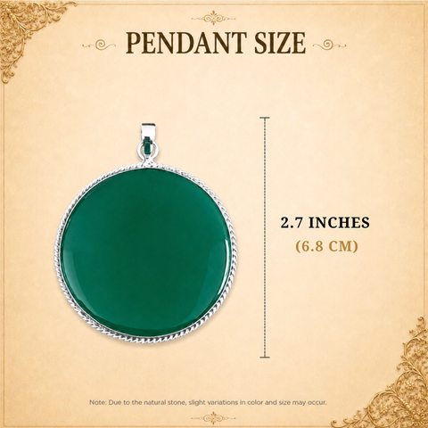 Sterling Silver Tranquil Tide Green Onyx Pendant